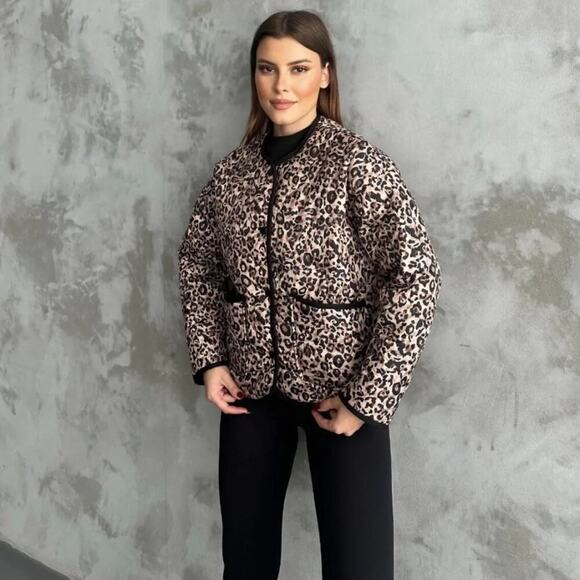 ZARA Leopard Print Jacket NWT - Picture 11 of 16
